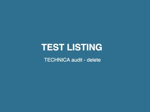 TEST – TECHNICA audit listing, 3BR Tamavua (delete)