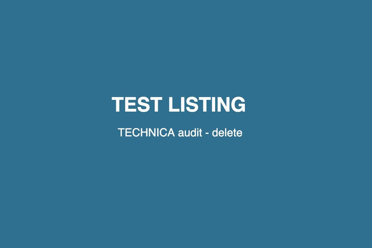 TEST – TECHNICA audit listing, 3BR Tamavua (delete)